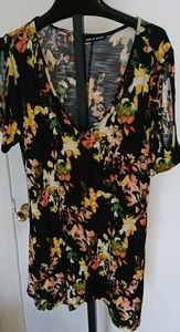 Cable, & gauge gorgeous floral tunic/mini dress